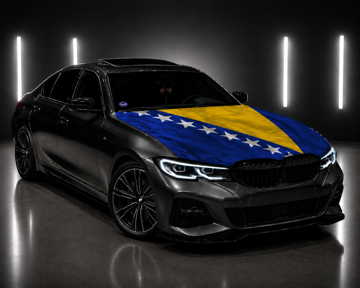 Drapeau Élastique Capot Voiture