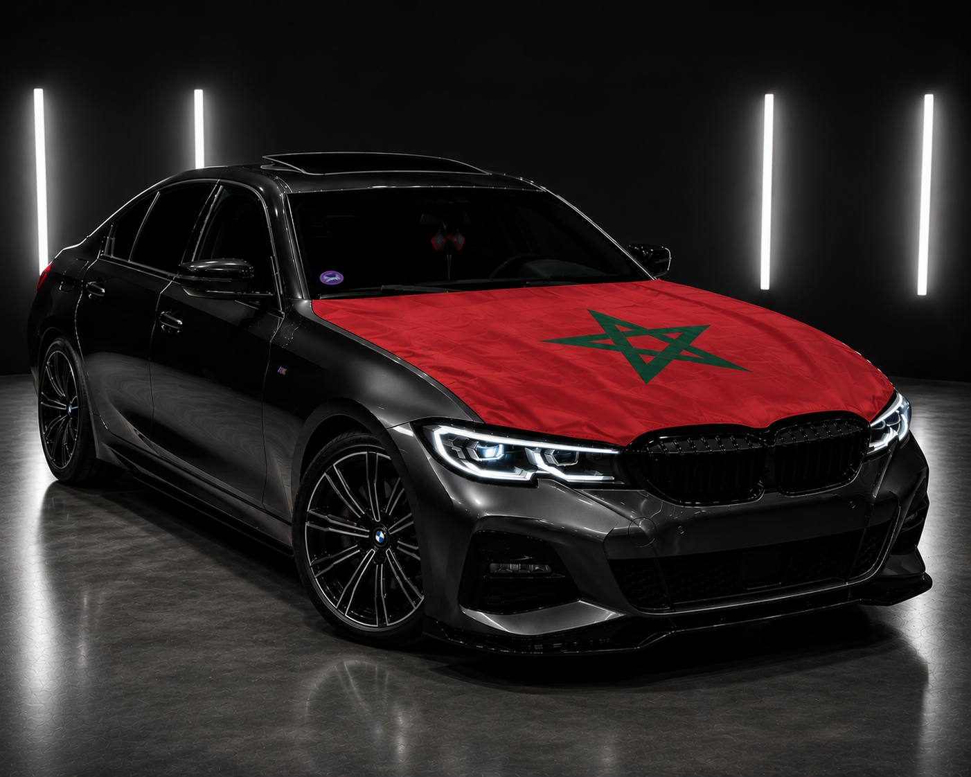 Drapeau Élastique Capot Voiture