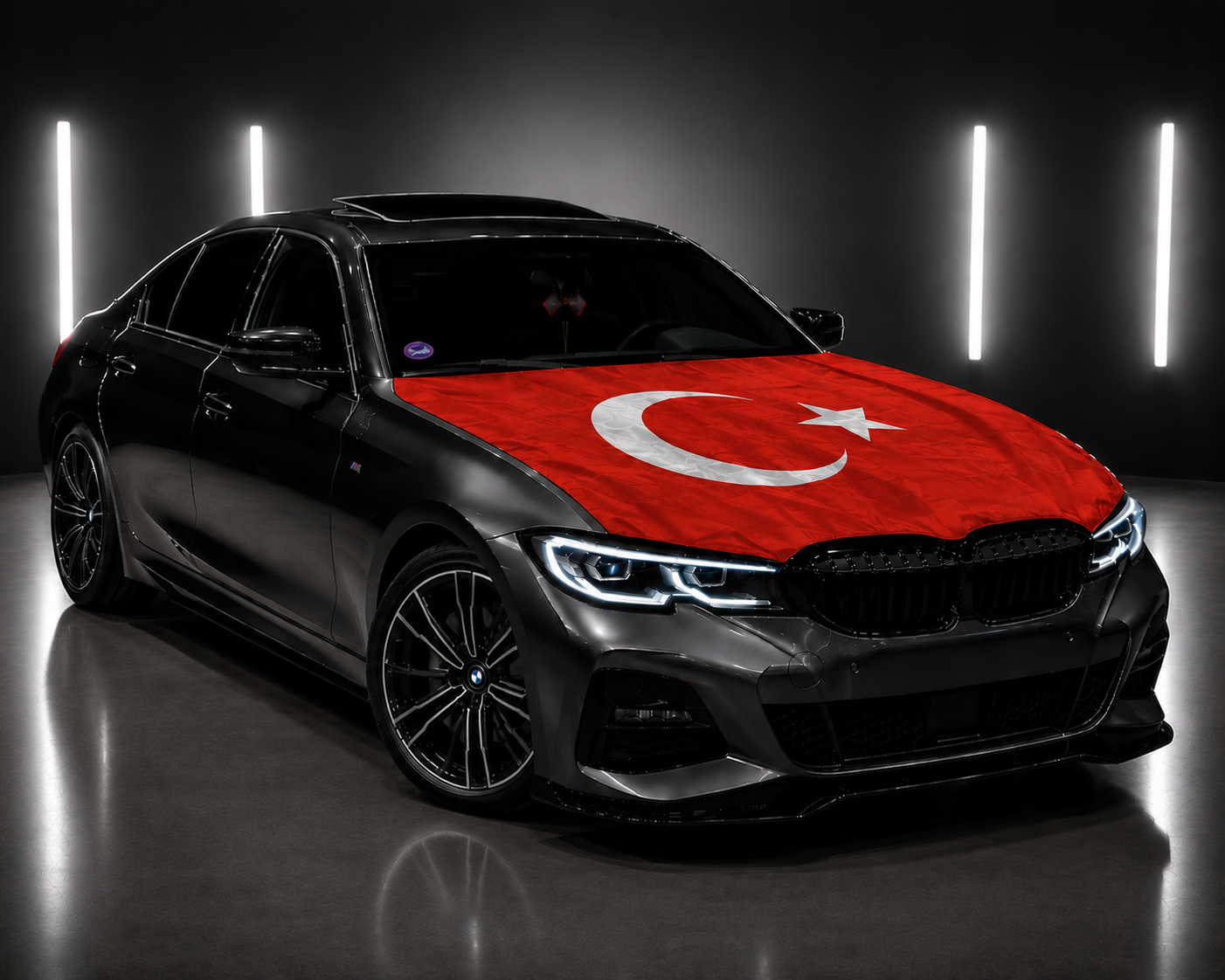 Drapeau Élastique Capot Voiture