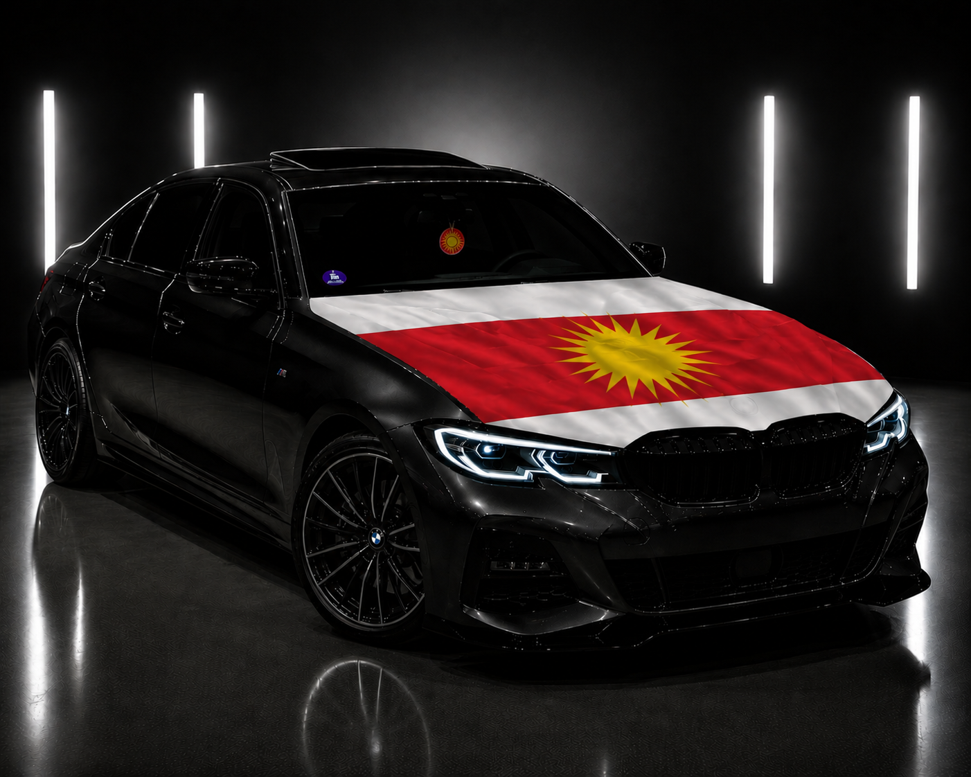 Drapeau Élastique Capot Voiture
