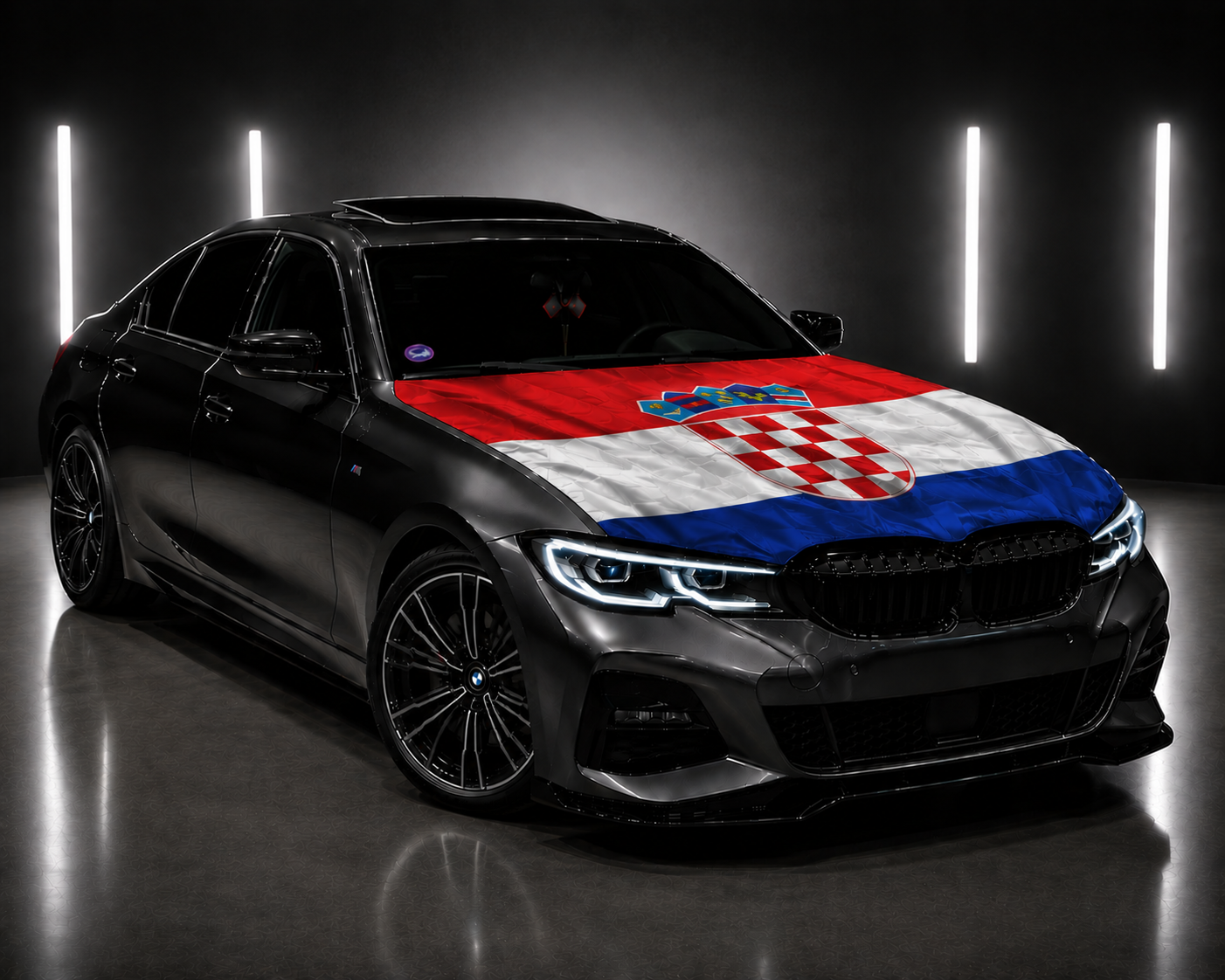 Drapeau Élastique Capot Voiture